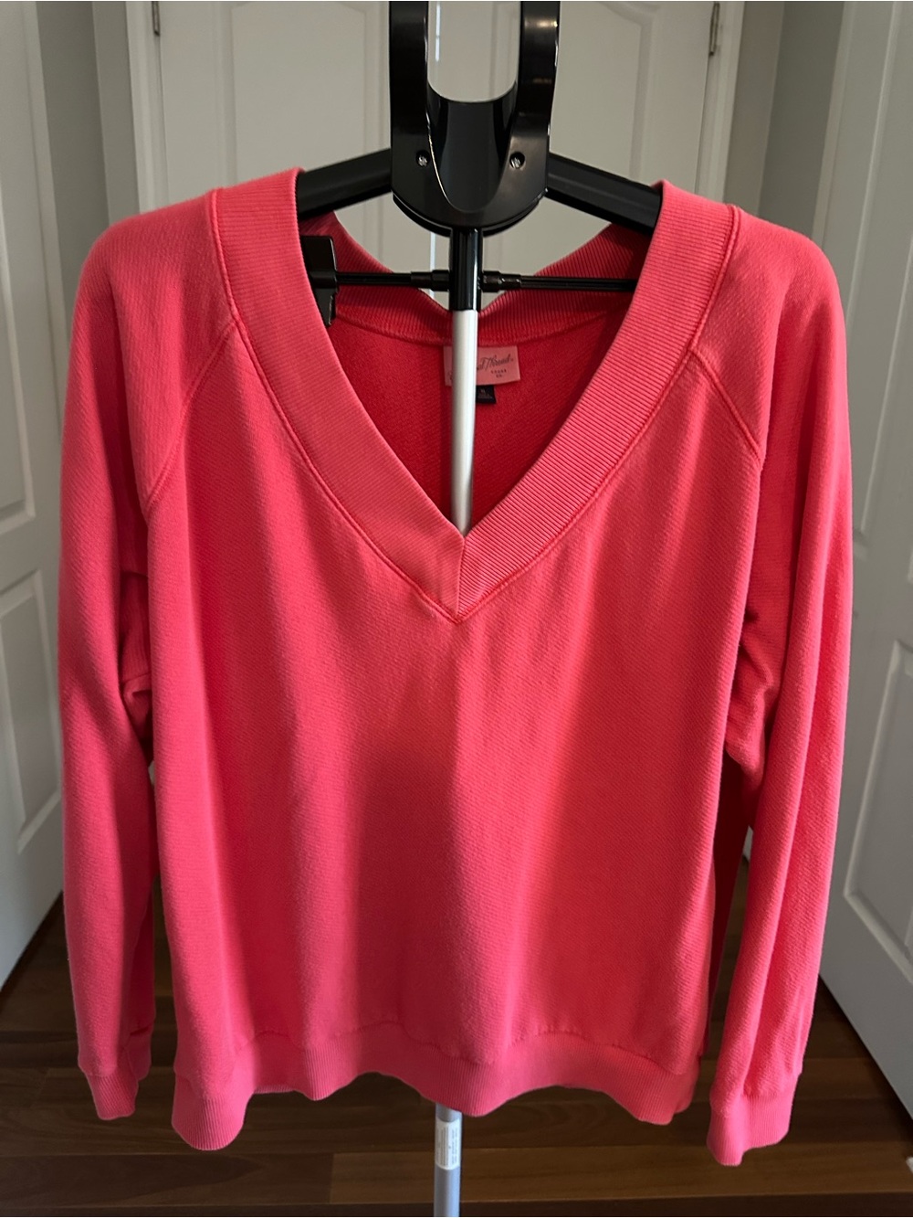 Universal Thread V-Neck Sweater in Bright Coral